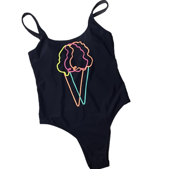 American Eagle Outfitters Other - AEO Aerie Navy Ice Cream Cone Graphic Swimsuit